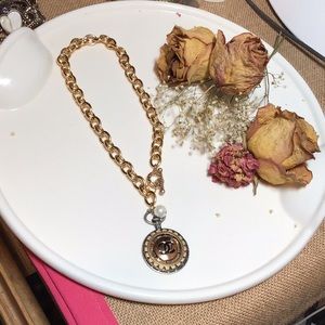 CHANEL Jewelry - Authentic Chanel button necklace/Pearl. CHANEL Jewelry - Authentic Chanel button necklace/Pearl.